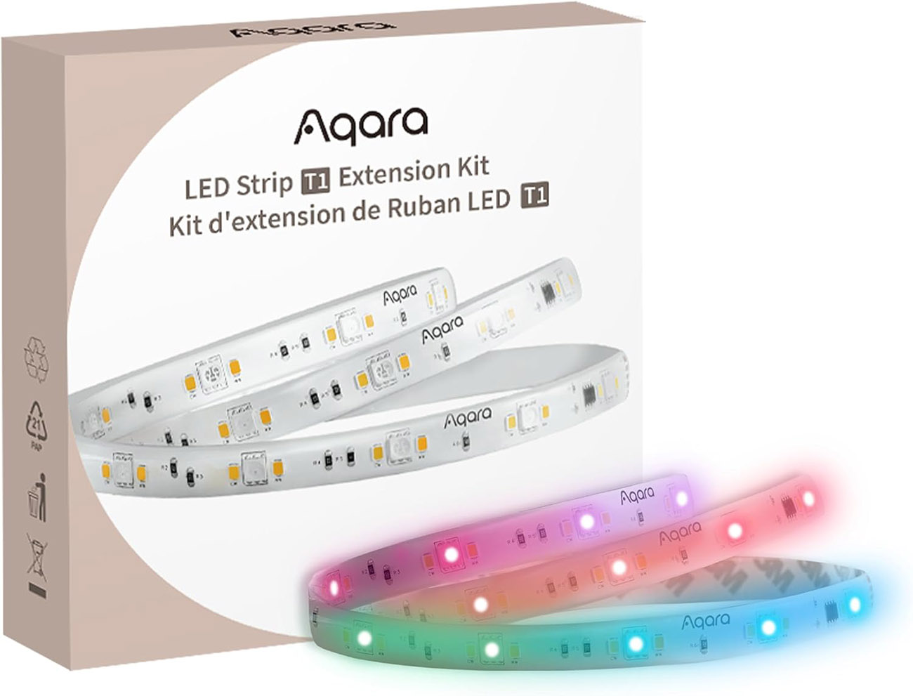 Aqara T1 LED Strip Extension / 1 Meter Long / 16 Million Colors / Support Alexa & Apple HomeKit