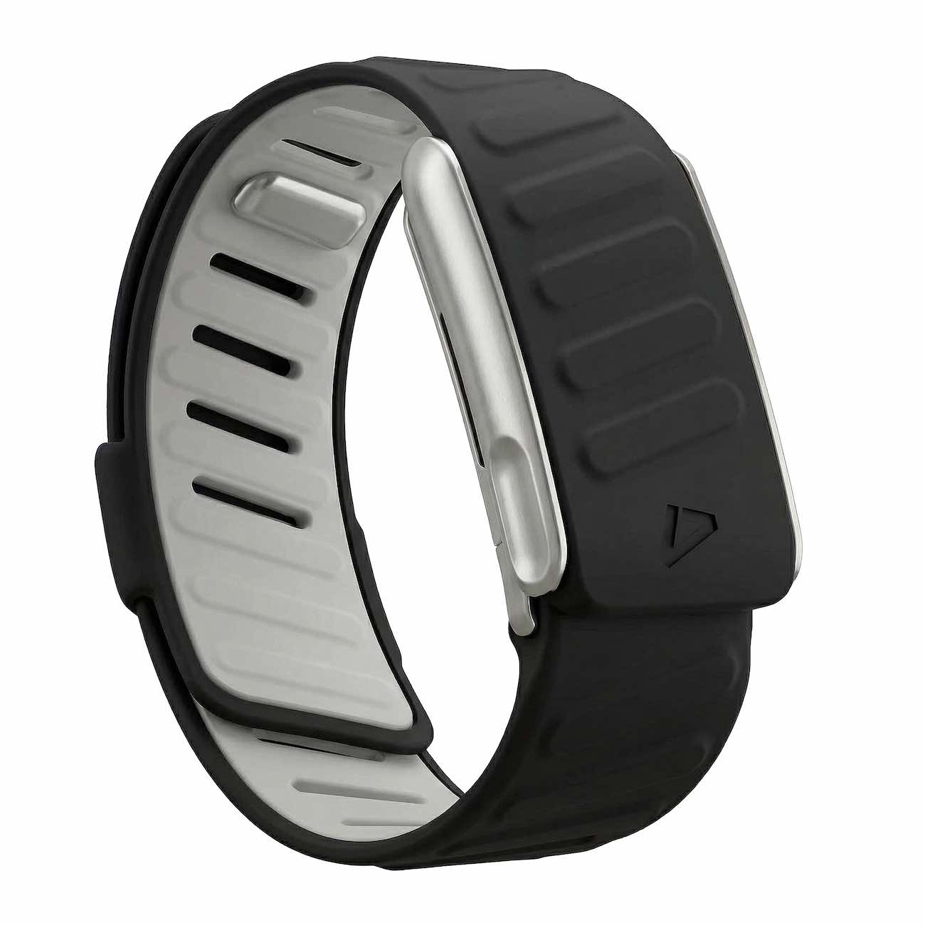 سير Dash يدعم Whoop 5 MG / سليكون ناعم / اسود مع اطار فضي مطفي