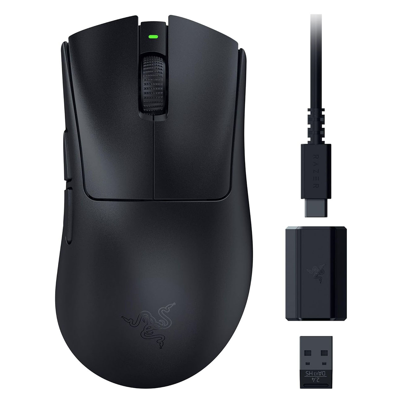 ماوس الجيمنغ DeathAdder V3 HyperSpeed من Razer / لاسلكي / خفيف الوزن / حساس 26K DPI