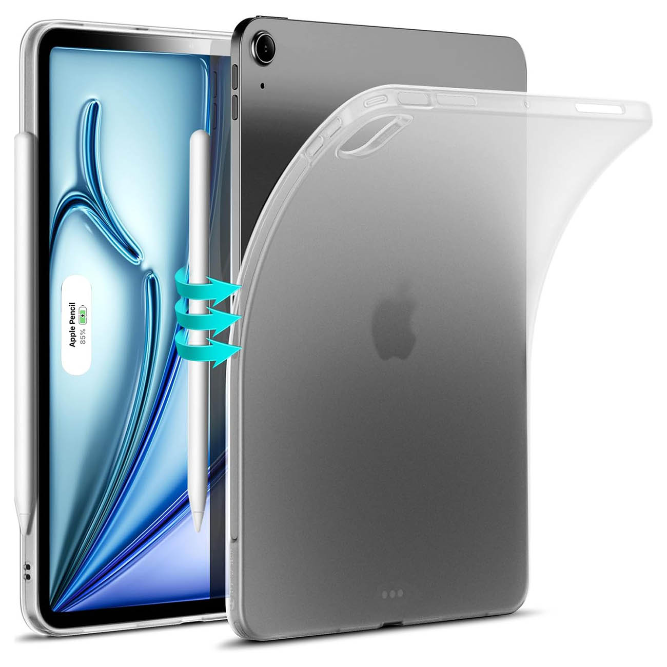 ESR Case for iPad Air 11 inch 2024 & iPad Air 10.9 inch / Slim & Lightweight / Frosted Clear