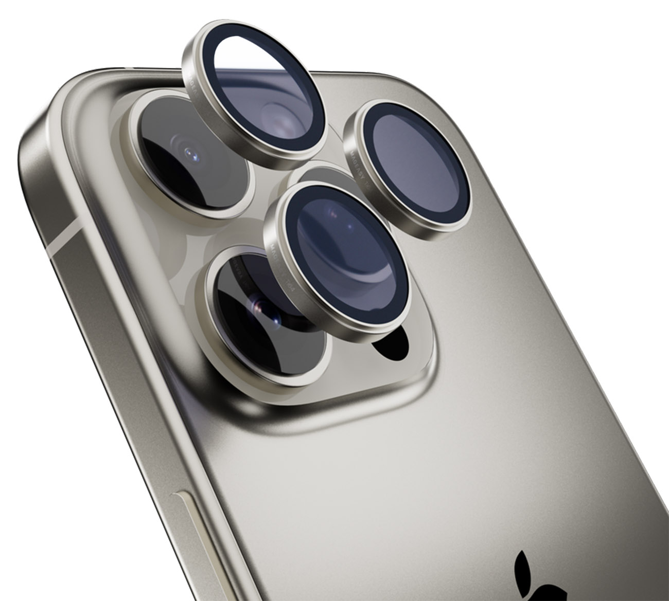 عدسات MagEasy Lenz لحماية الكاميرا / تدعم ايفون 16 برو + 16 برو ماكس / تيتانيوم