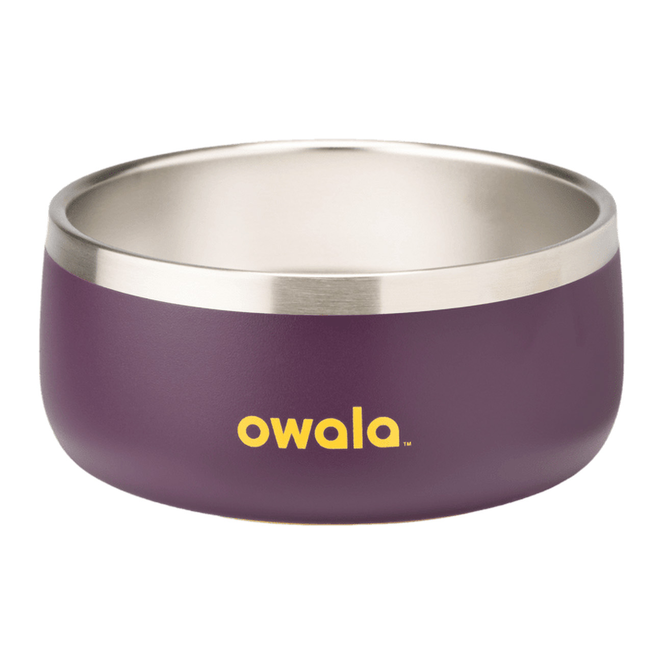 Owala Pet Food Bowl / 24oz Capacity / Stainless Steel / Grapeful Fur You