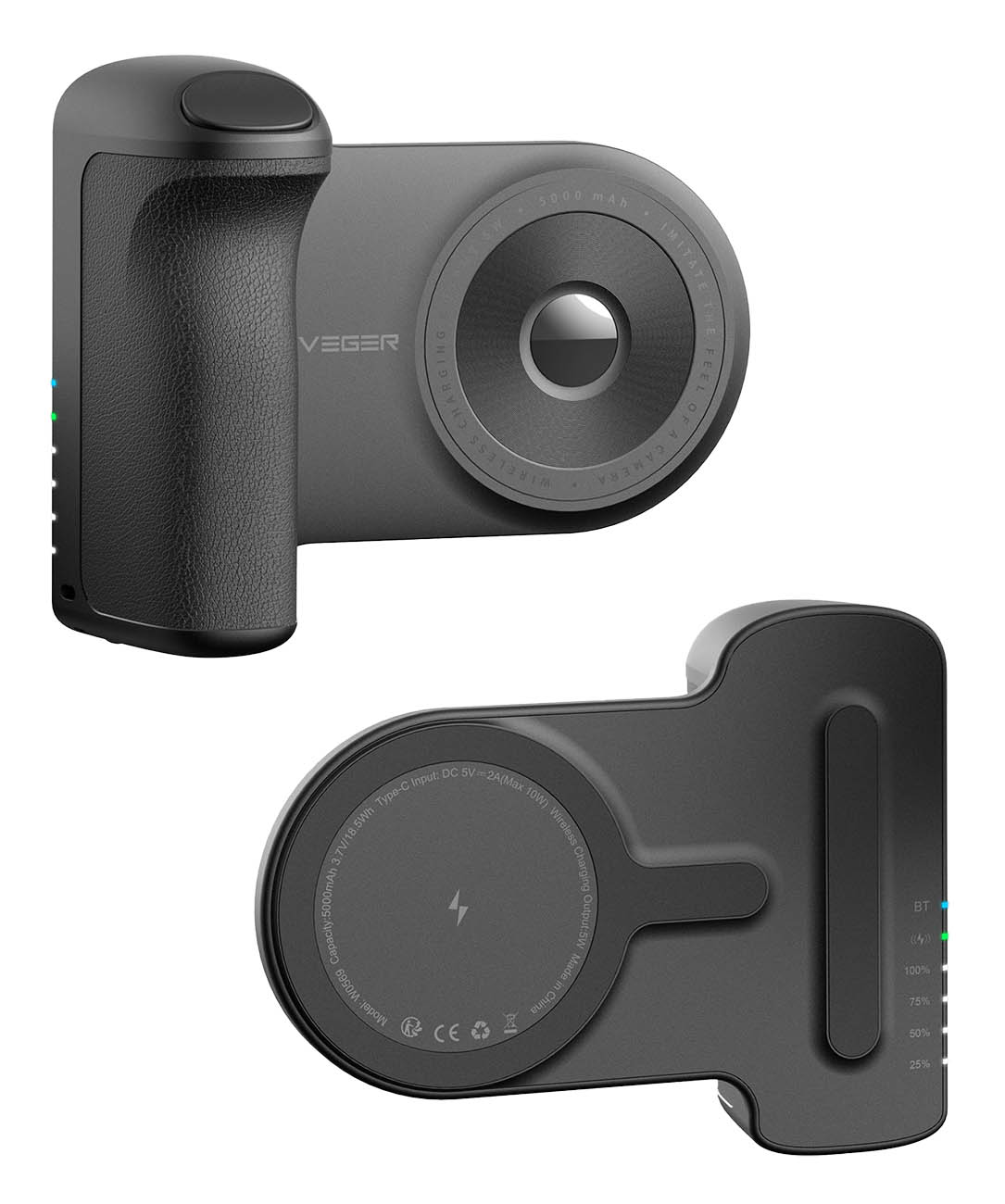 مسكة + ستاند تصوير Verger W0569 اللاسلكي / بطارية مدمجة / يدعم MagSafe / زر تصوير خاص