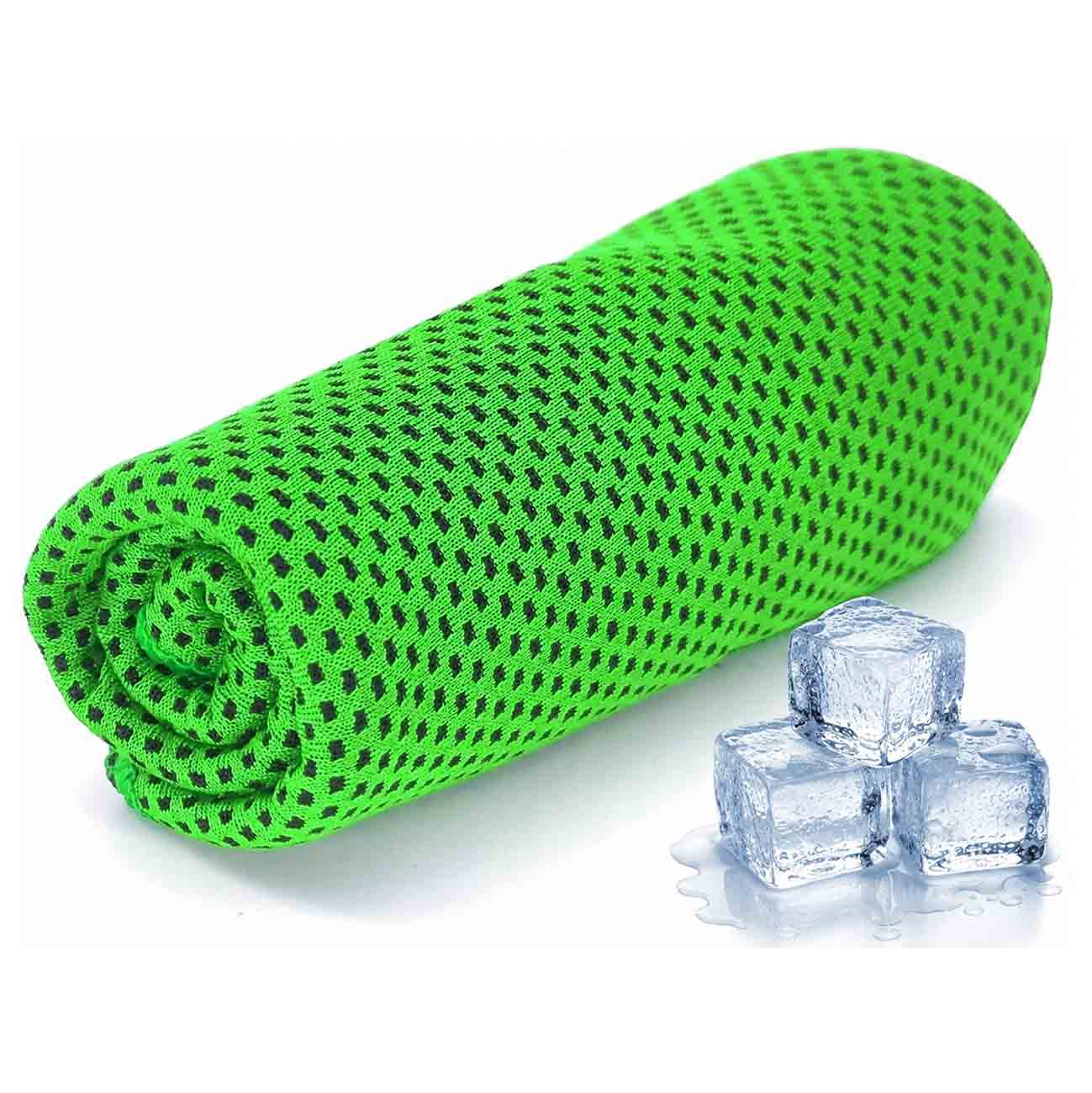 Ice Cooling Towel / Wet it.. shake it off.. and enjoy the cold / Green
