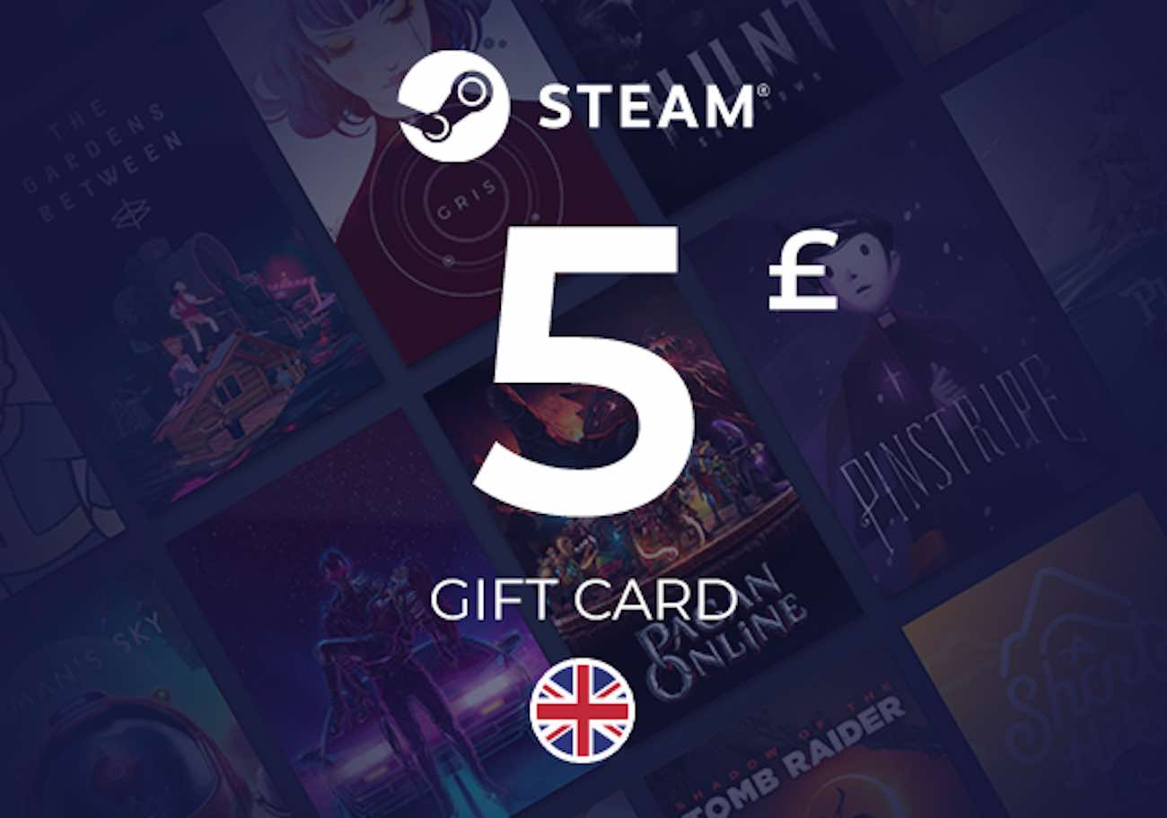 Steam Wallet Card / UK Store / 5 Pounds