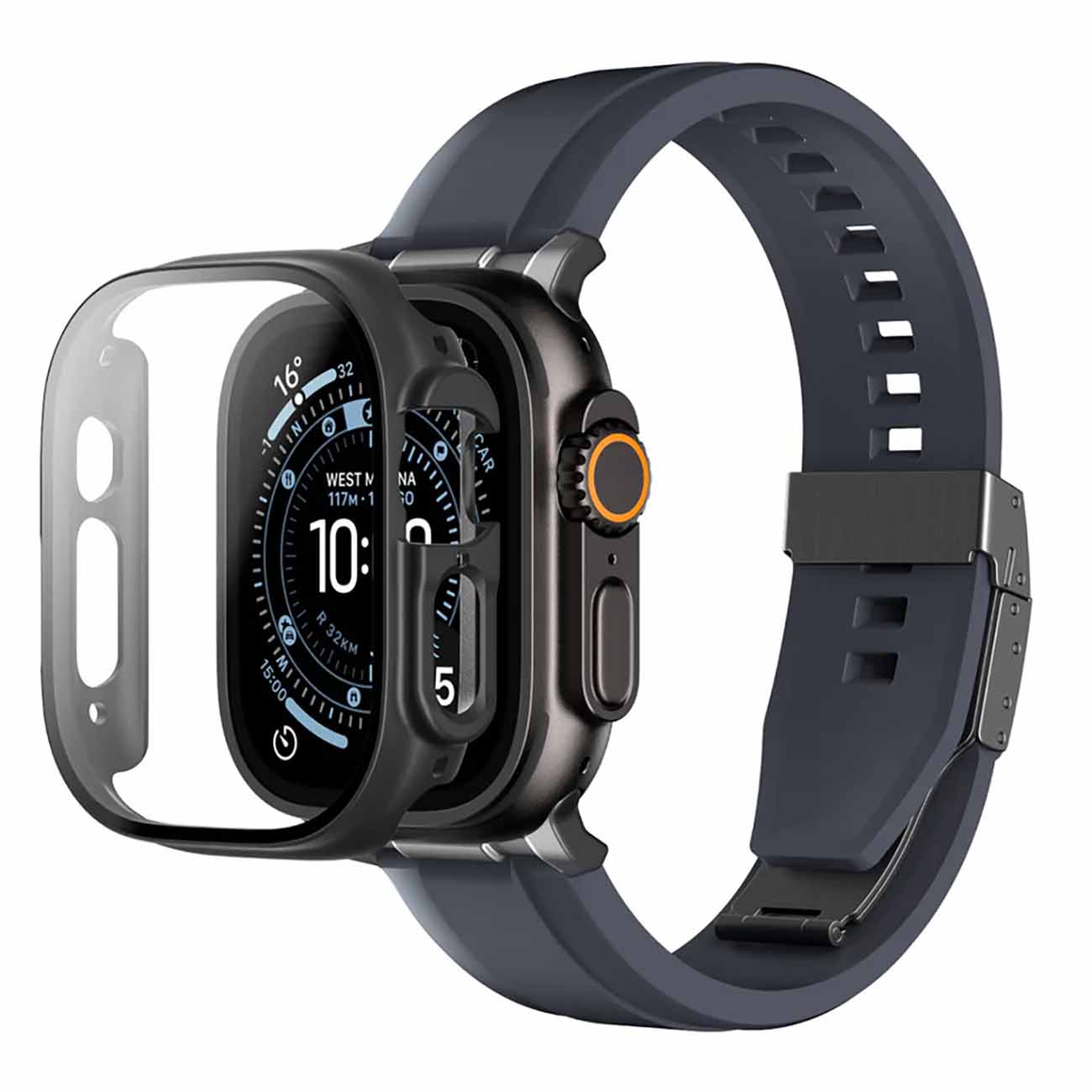 AmazingThing Radix Case for Apple Watch Ultra 3 / Size 49 / Drop & Scratch Protection / Black