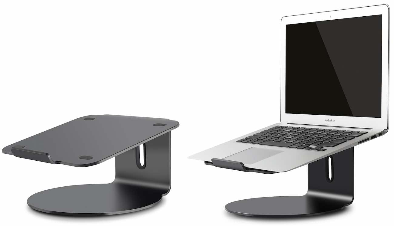 ستاند المنيوم لاجهزة اللابتوب / يدعم اجهزة من 11 الى 17 انش / رمادي