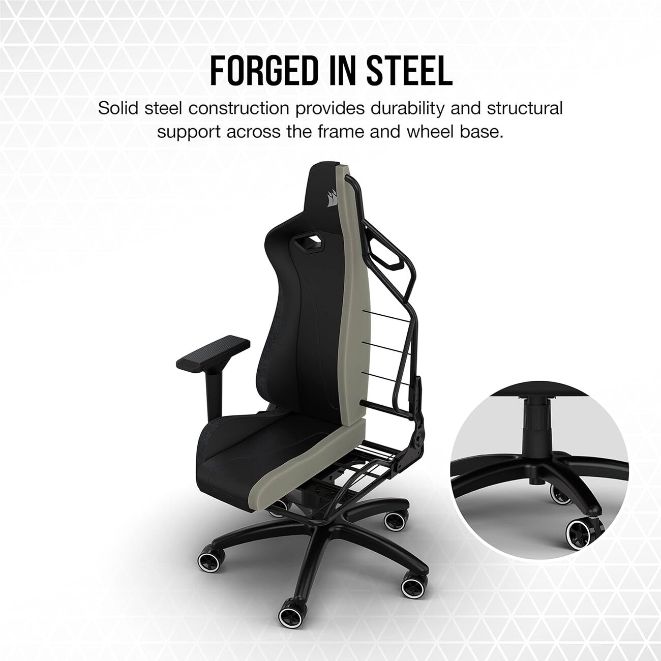Corsair TC200 Gaming Chair / Luxurious Leather / Black in Qatar