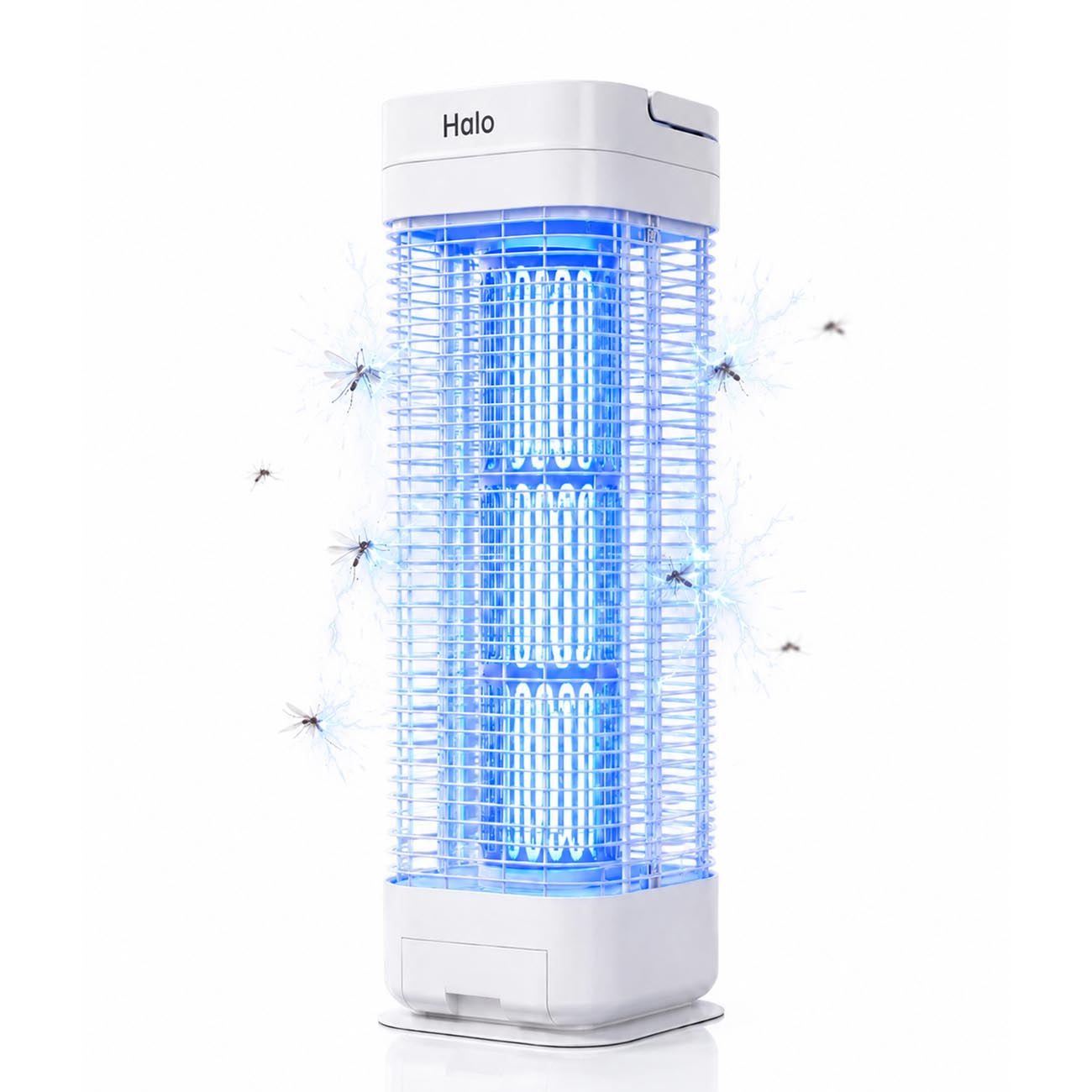 Halo Electric Insect Killer / UVA Light / Covers 100 sqm / Quiet Operation / White