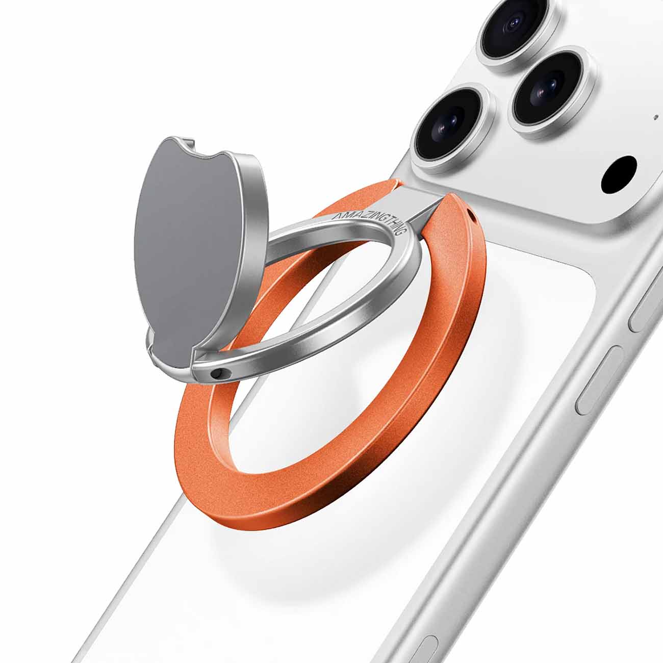 AmazingThing Titan Pro MagFlex Grip & Stand for iPhone / MagSafe Compatible / Orange